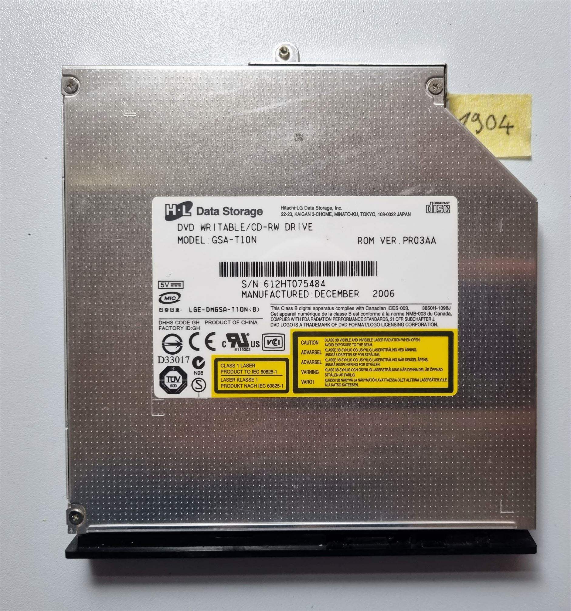 Graveur DVD réinscriptible ASUS GSA-T10N - ASUS A6M A6V - Rapide et fiable !