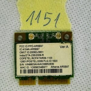 Carte Wi-Fi Acer Aspire 7750 Atheros AR5B97 WN6603AH