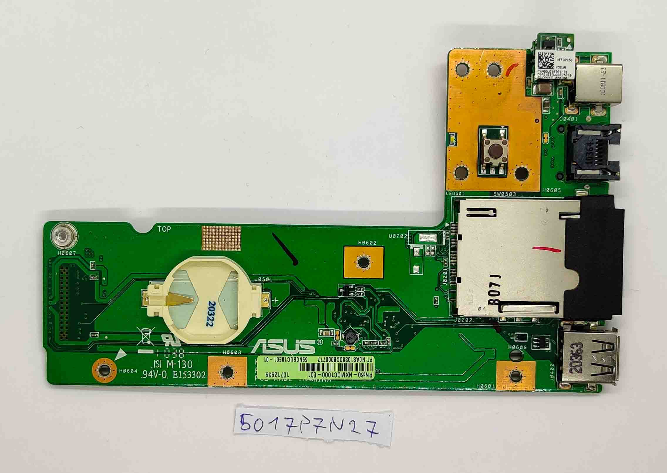 Pièce de rechange d'origine pour ordinateur portable Asus K52J 60-NXMDC1000-E01