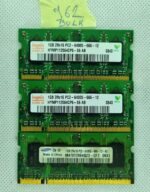 Lot de 3 mémoires HYNIX 1 Go 2RX16 PC2-6400S-666-12 HYMP112S64CP6-S6
