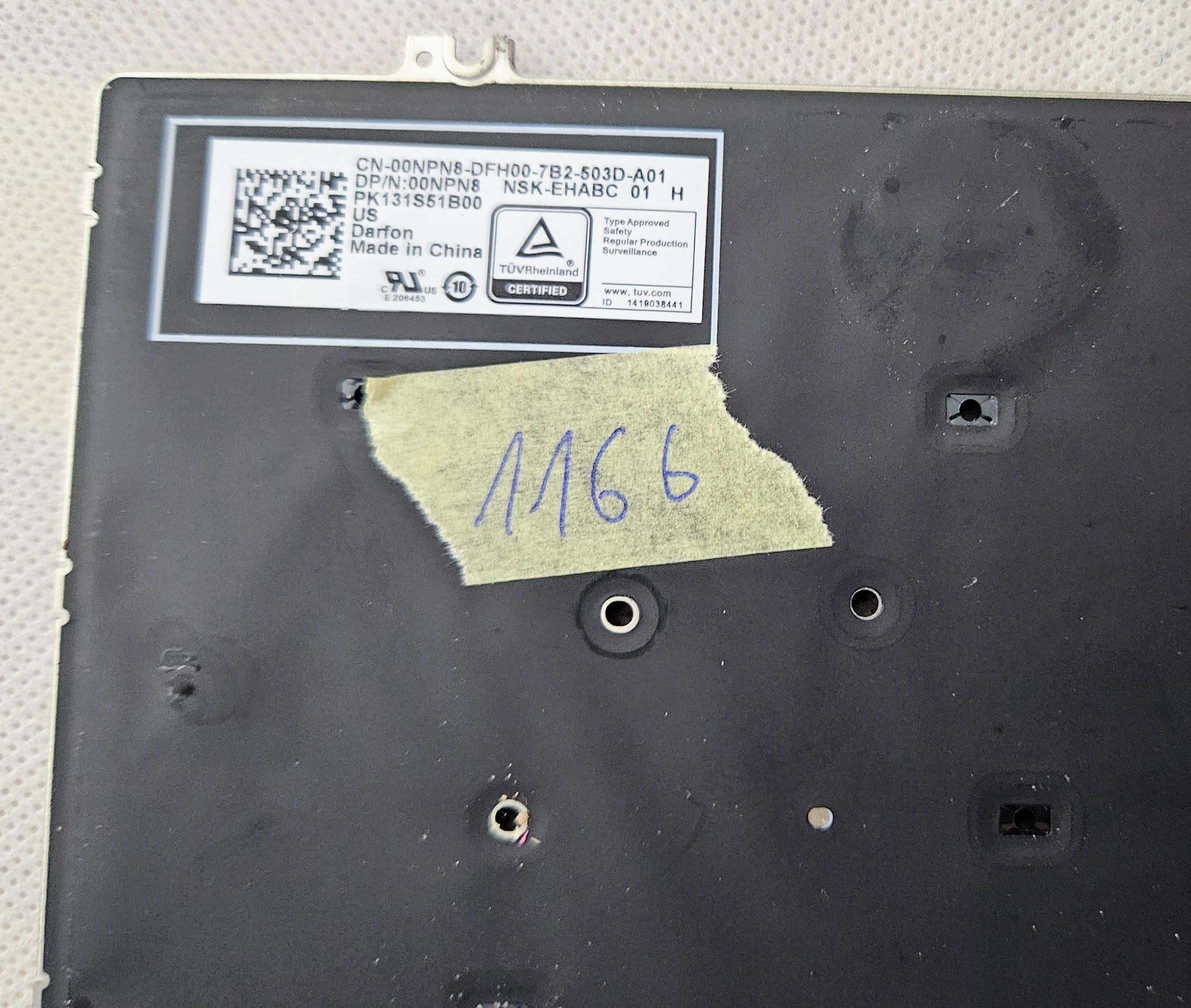 Clavier à touches simples pour Dell Latitude 7280, 7380, 7290, 7389, 7390, clavier américain 00NPN8 (rétroéclairé) – Image 3