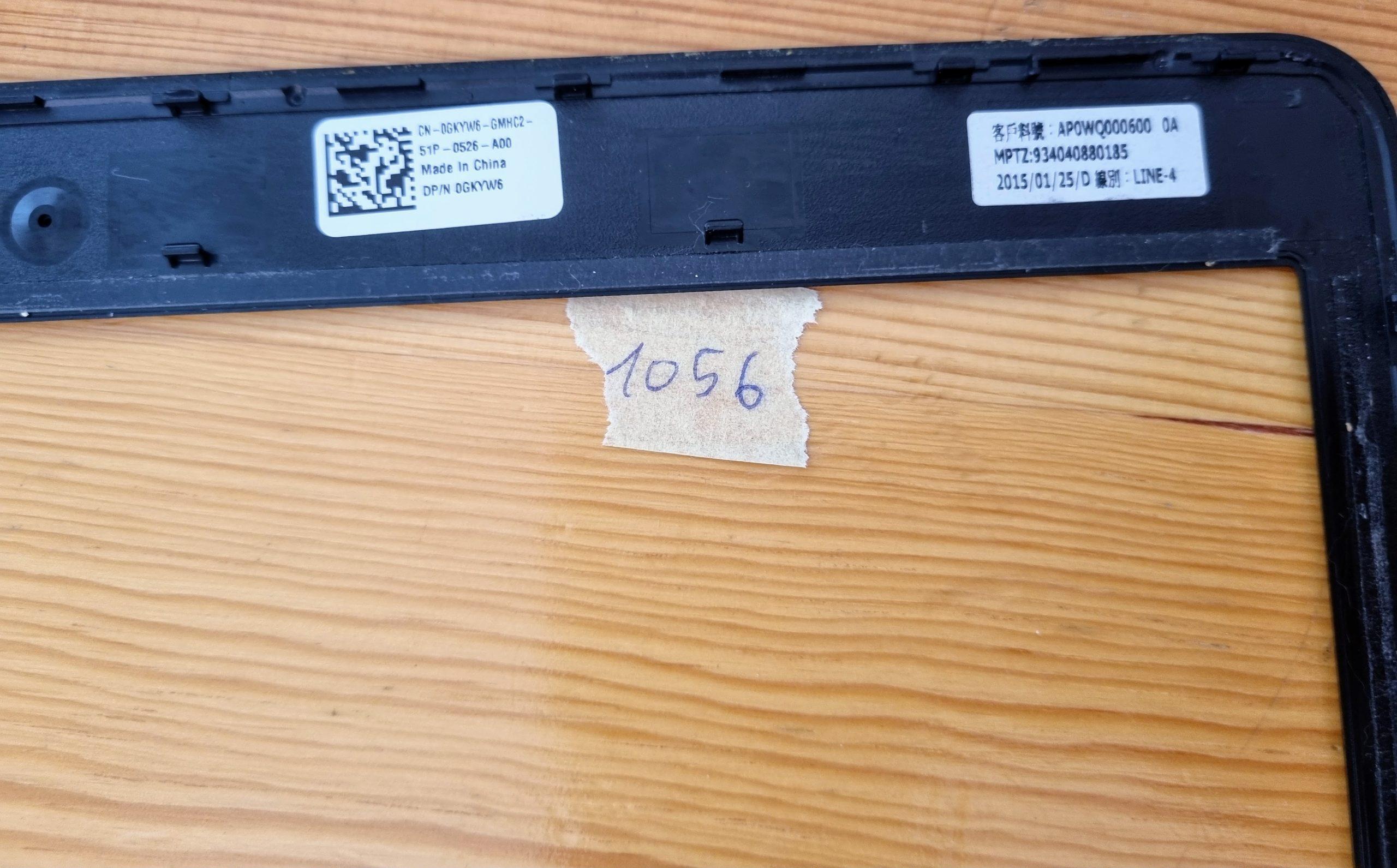 Cadre avant de l'écran LCD de l'ordinateur portable Dell Latitude E5440, noir (GKYW6) – Image 3