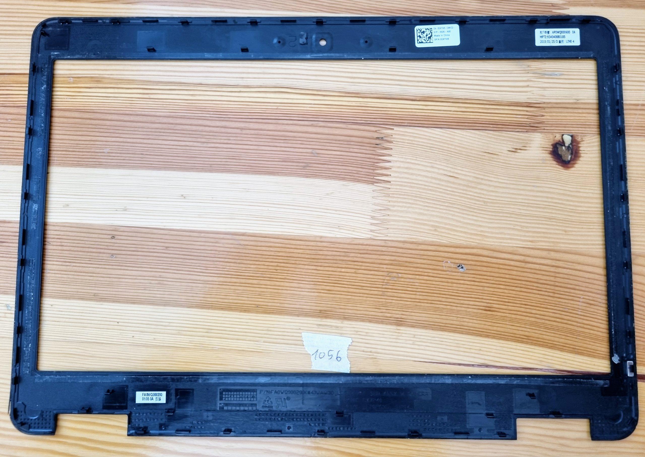 Cadre avant de l'écran LCD de l'ordinateur portable Dell Latitude E5440, noir (GKYW6) – Image 2