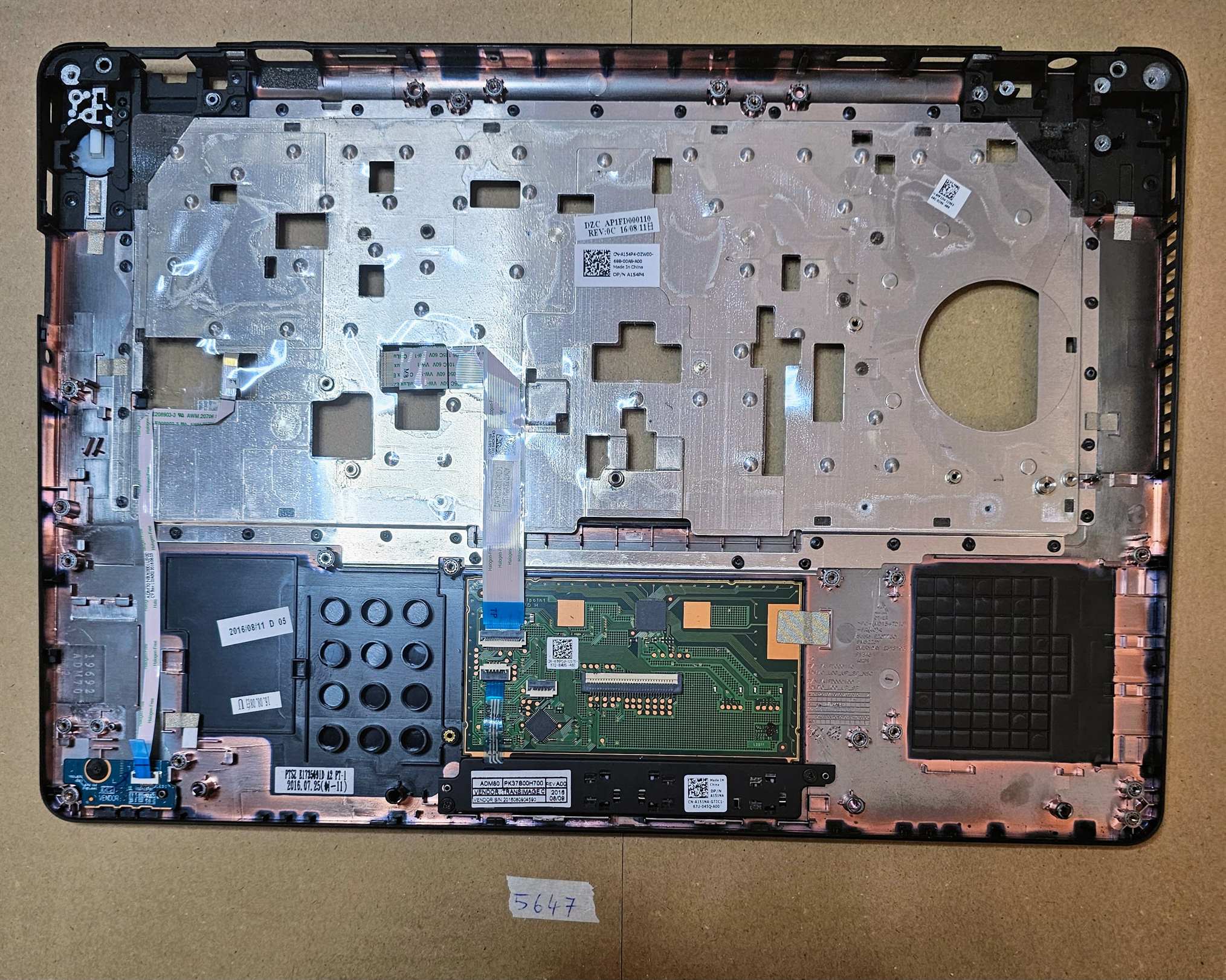 Repose-poignets avec pavé tactile pour Dell Latitude E5470 A154P4 AP1FD000110 - Pièces d'origine pour ordinateur portable – Image 2