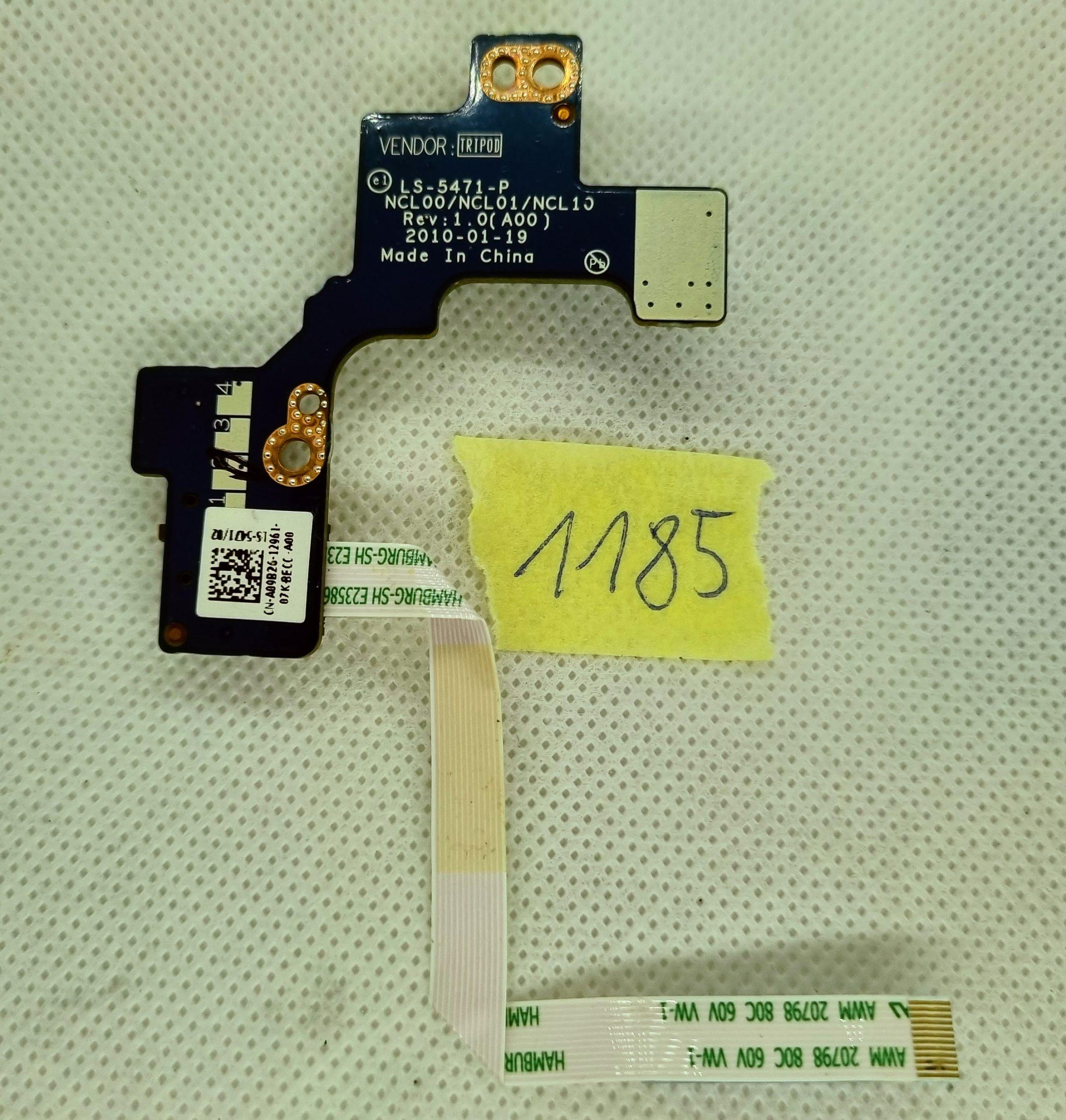 Carte bouton d'alimentation Dell Latitude E6410 + câble CN-A09b26 LS-5471P