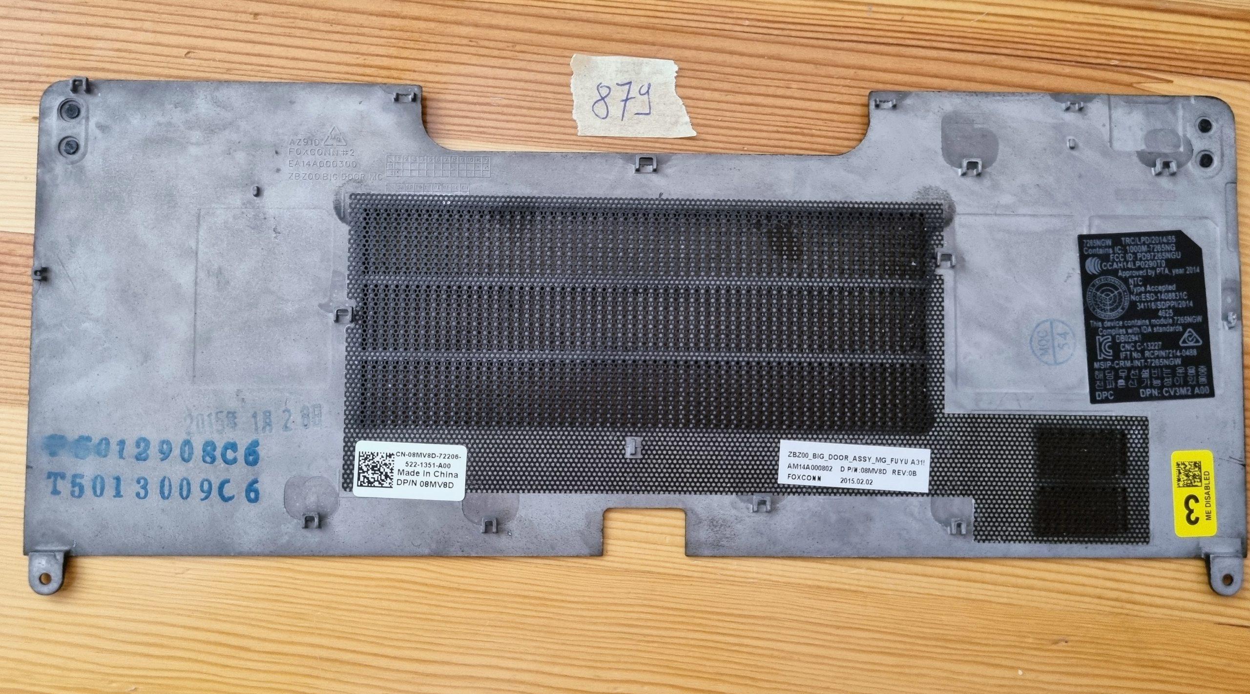 Cache de la base inférieure de la mémoire RAM Dell Latitude E7250 (08MV8D) – Image 2