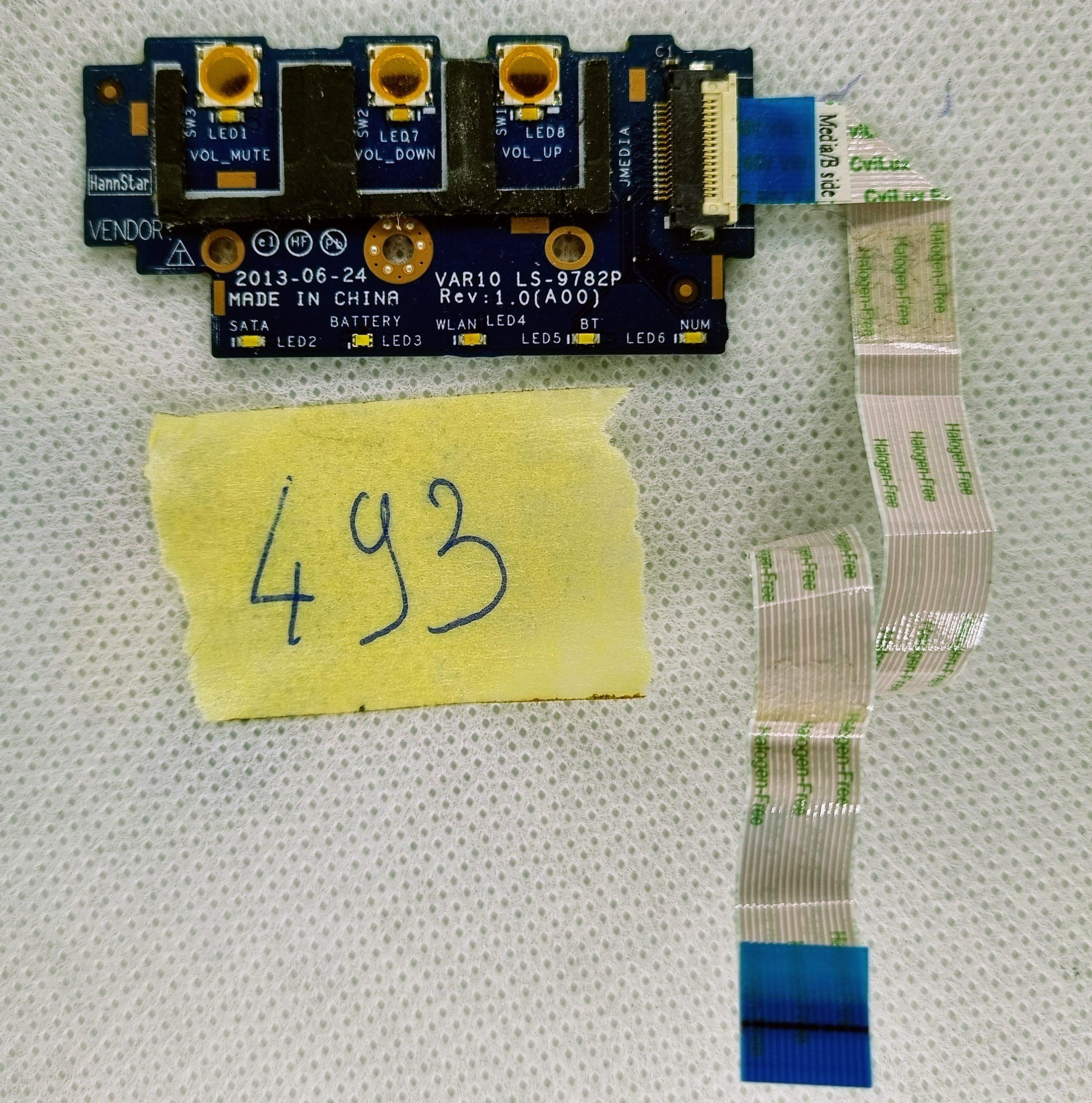 Carte de contrôle du volume Dell OEM Precision M6800 + câble IVA01 LS-9782P