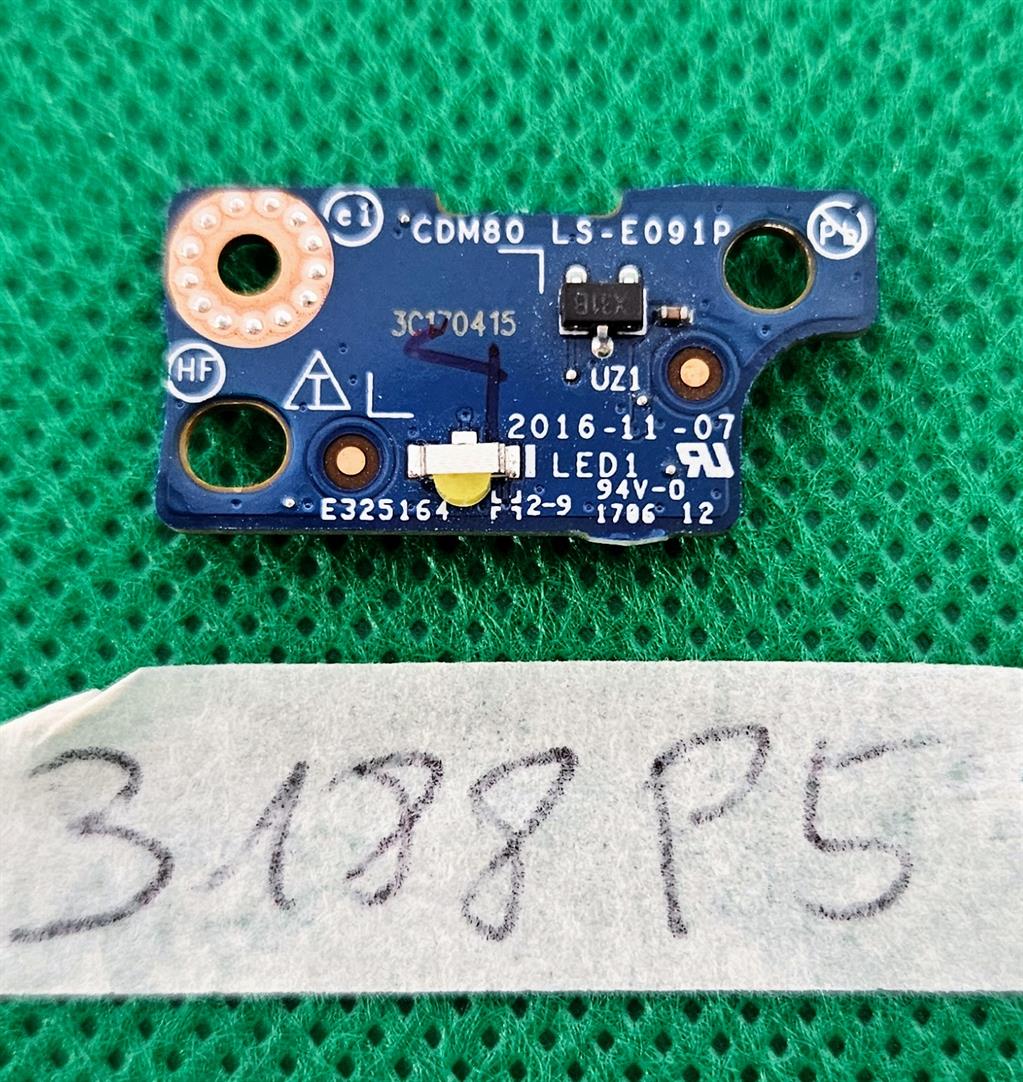 Carte témoin lumineux LS-E091P CDM80 pour ordinateur portable Dell Precision 3520 - Pièces d'origine