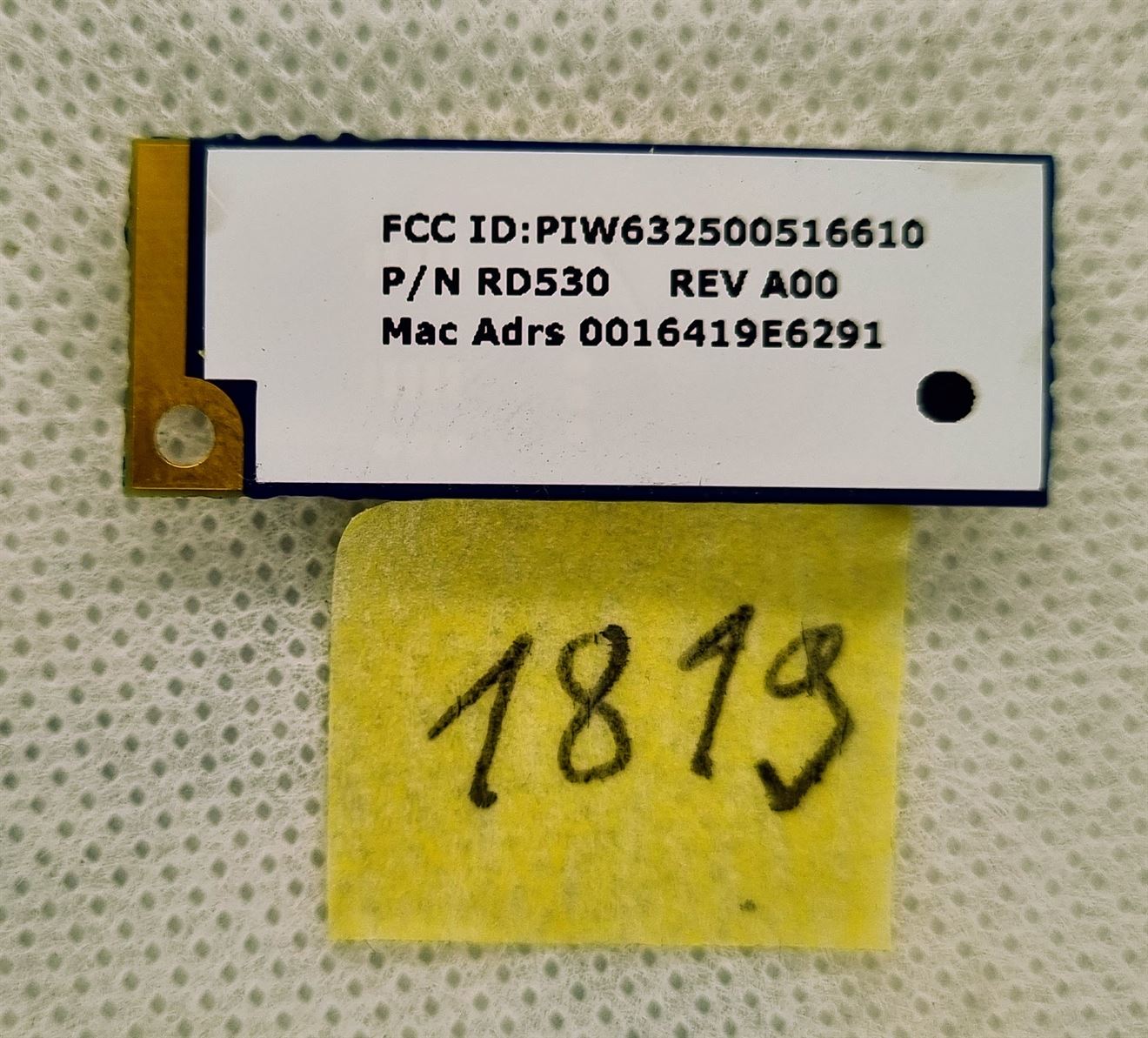 Carte module Bluetooth 2.0 Dell Wireless 350 TrueMobile 0RD530 RD530 - Pièce d'origine Dell