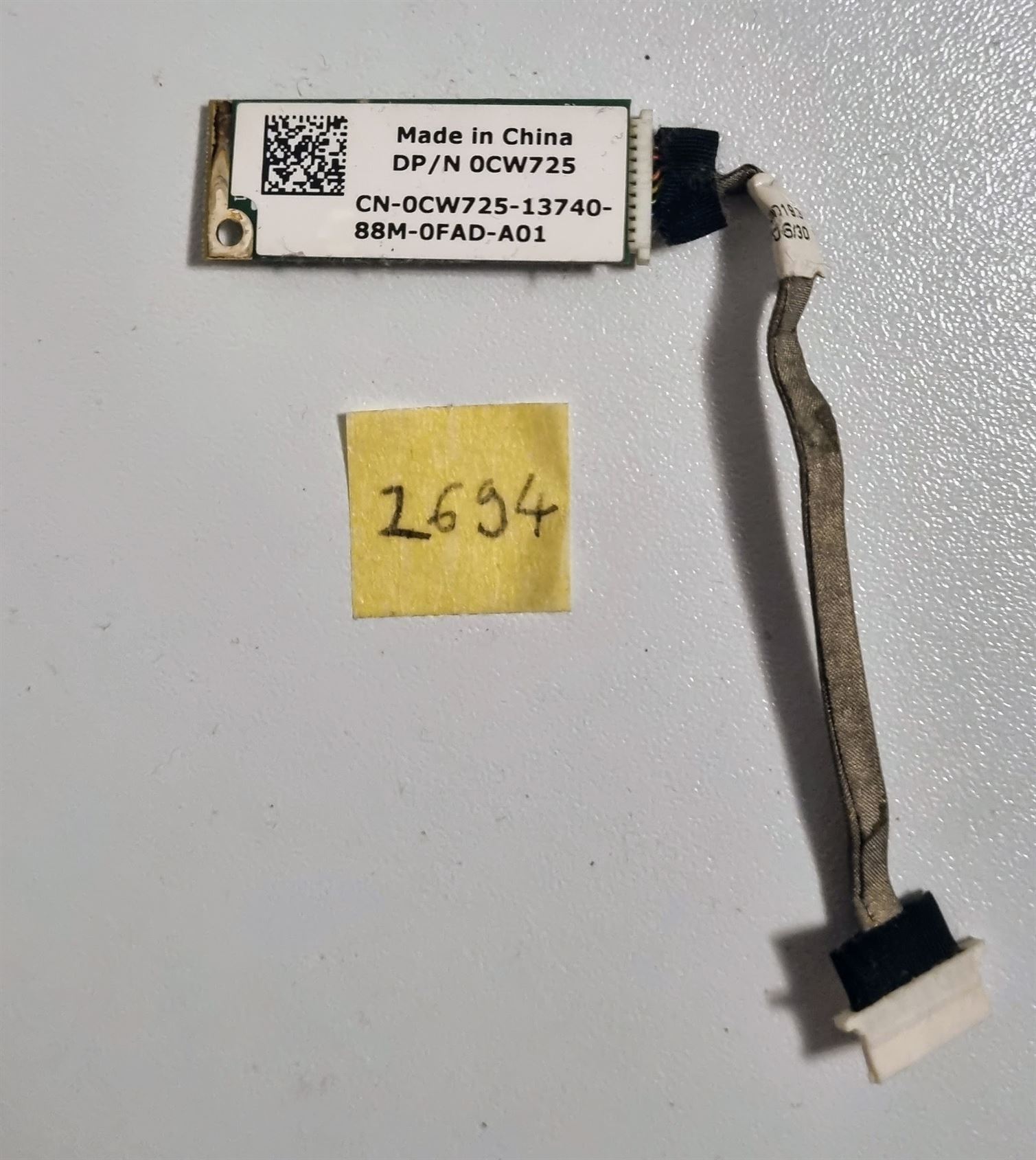 Carte module Bluetooth interne avec câble 0CW725 pour ordinateur portable Dell Vostro 1015 – Image 2