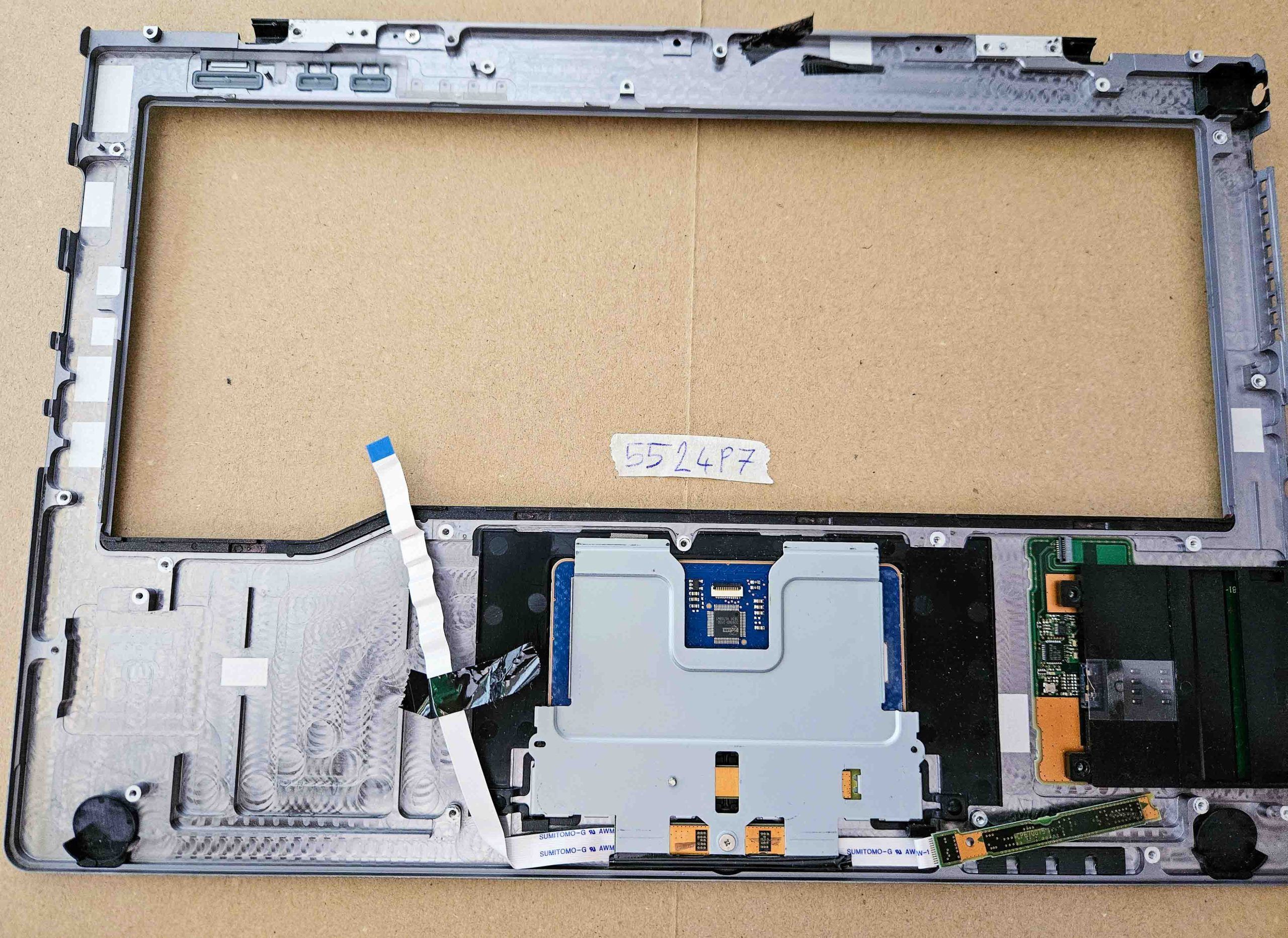 Housse de clavier repose-poignets avec pavé tactile et boutons pour Fujitsu LifeBook U745 – Image 2