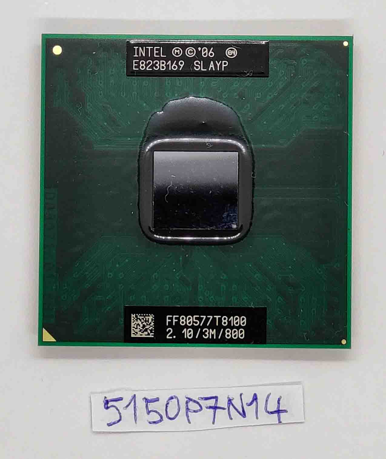 Processeur Fujitsu Siemens Esprimo Mobile D9500 2,10 GHz 800 MHz 3 Mo PGA478 Intel Core 2 Duo T8100 – Remplacement d'origine