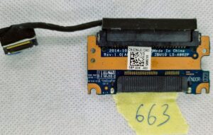 Carte de connecteur de disque dur SATA Dell Latitude E7450 d'origine avec câble 2N4J0 02N4J0