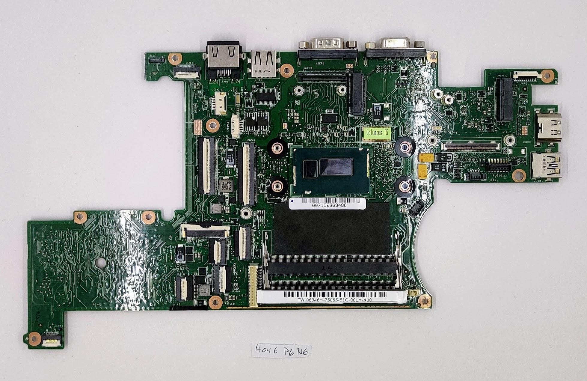 Carte mère d'origine pour ordinateur portable Dell Latitude Rugged 12 5404 7204 (6346H 06346H CN-06346H TW-06346H) avec processeur i5-4310U