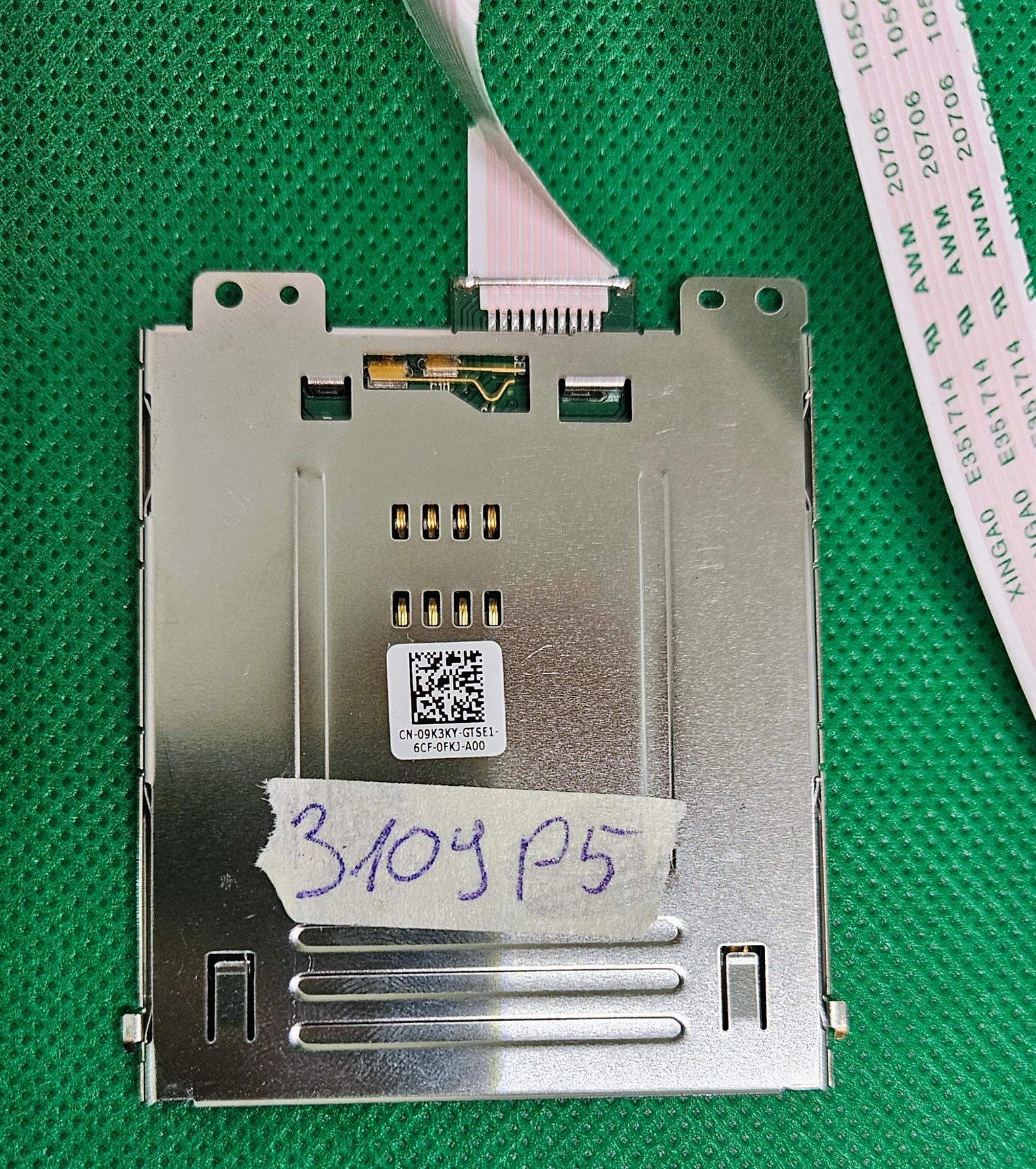 Lecteur de carte d'origine pour ordinateur portable Dell Latitude 5580 E5580, emplacement SC 09K3KY