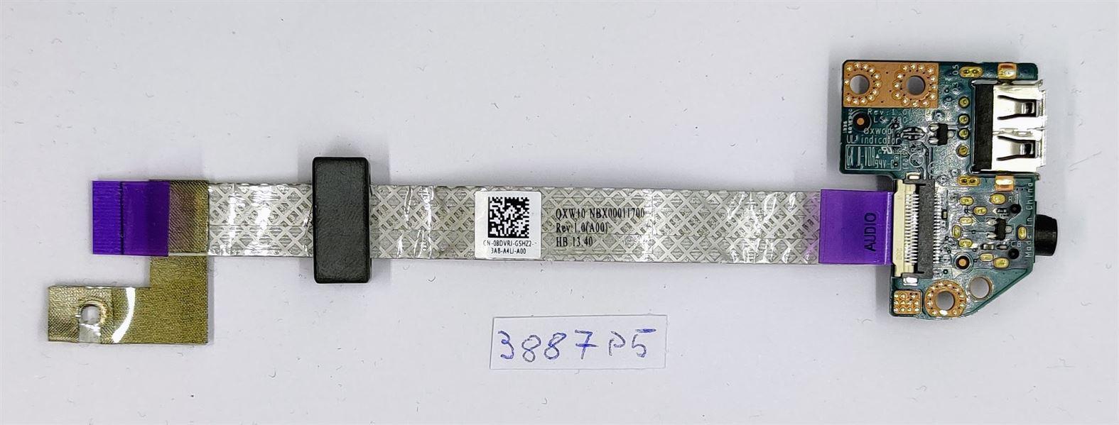 Carte audio USB IO LS-7905P 8DVRJ et câble NBX00011700 pour Dell Latitude E5530