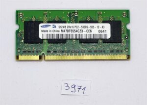 Mémoire Samsung authentique 1 Go DDR2 PC2-5300 DDR2-667 MHz SoDimm 414046-001