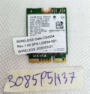 Carte réseau sans fil Wi-Fi d'origine HP Omen 15-DC L22634-001 pour ordinateur portable