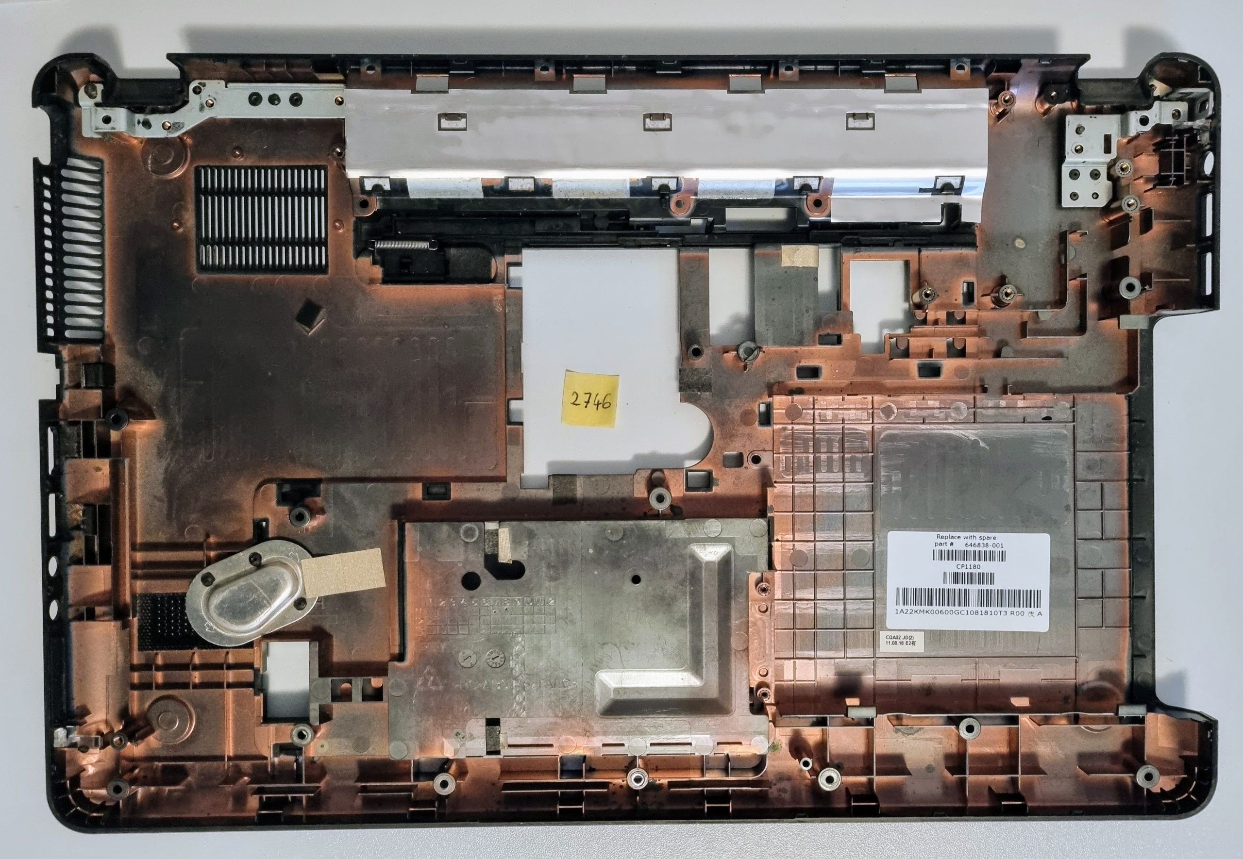 Châssis de base inférieur pour ordinateur portable HP Pavilion 630 635 (646838-001), livraison rapide – Image 2