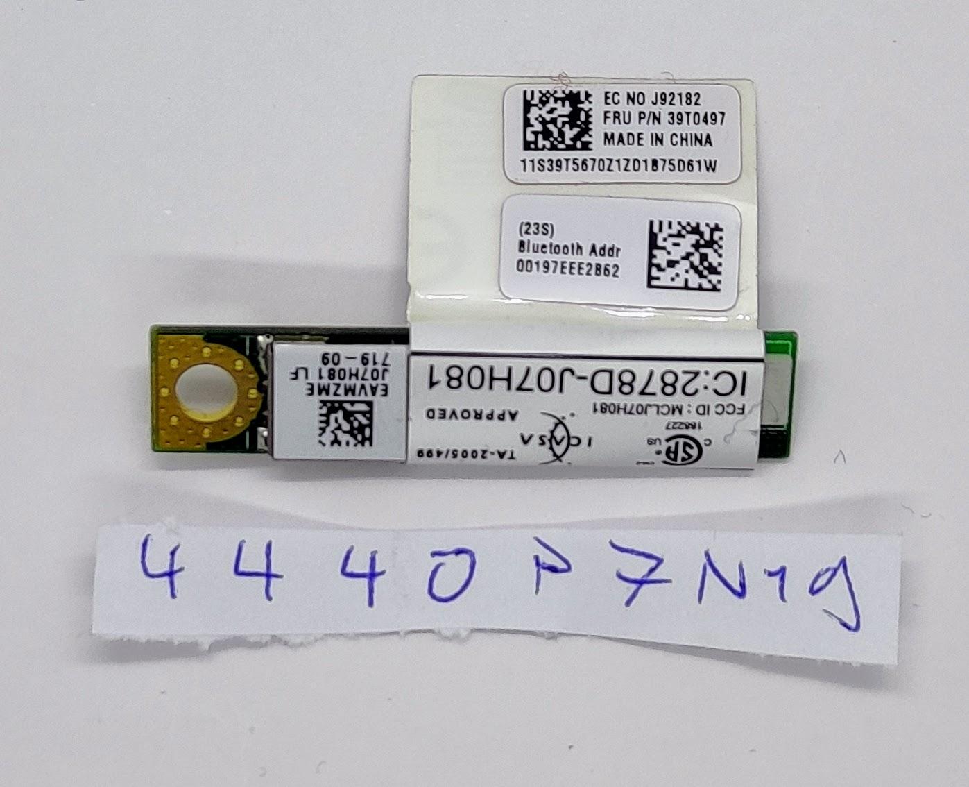 Carte Bluetooth d'origine Lenovo Thinkpad T61 39T0497