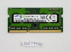 Mémoire RAM d'origine pour ordinateur portable Samsung 1X4GB 4GB M471B5173BH0-YK0 1Rx8 PC3L 12800S