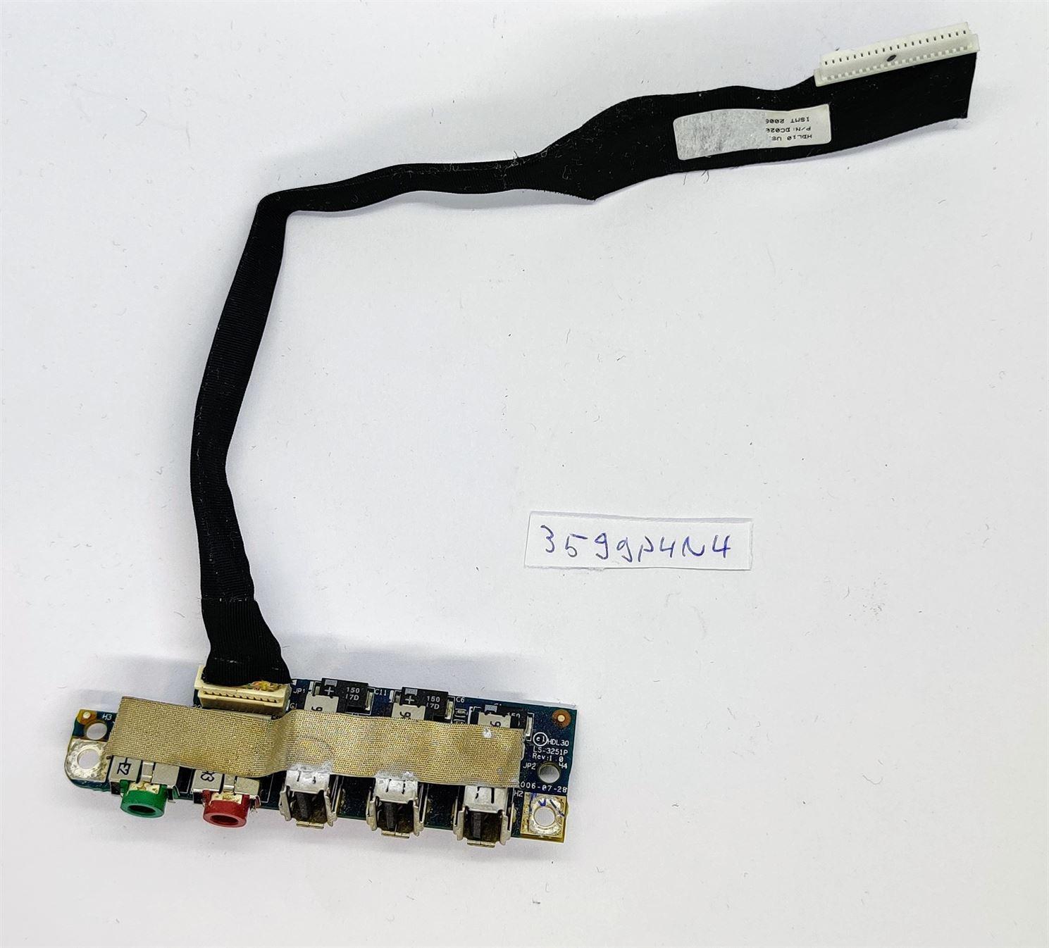 Carte audio USB d'origine pour Lenovo 3000 N200 - 0769 avec câble plat