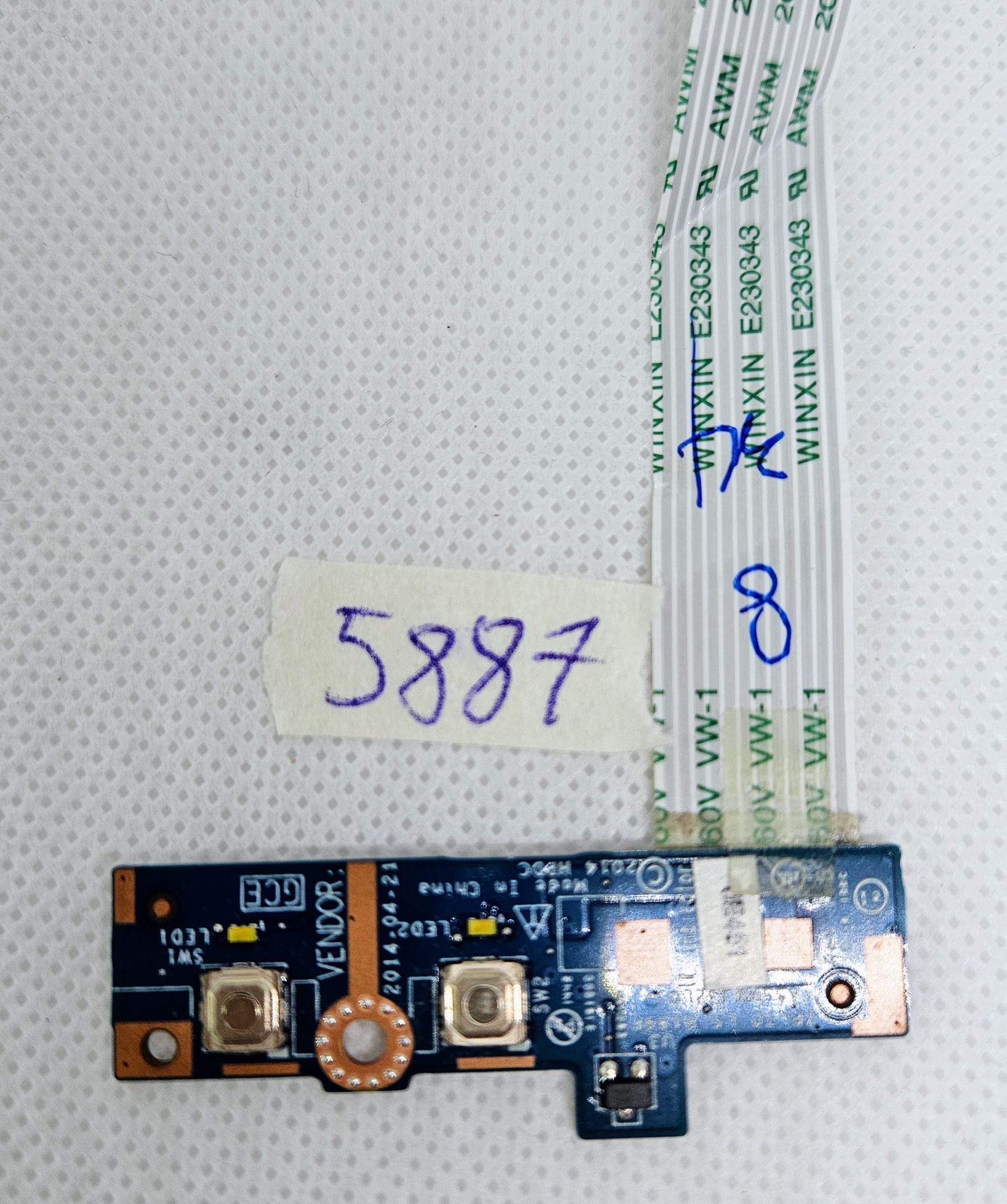 Carte d'alimentation HP 450 470 G2 LS-B189P ZPL70 | Pièce d'origine pour ordinateur portable