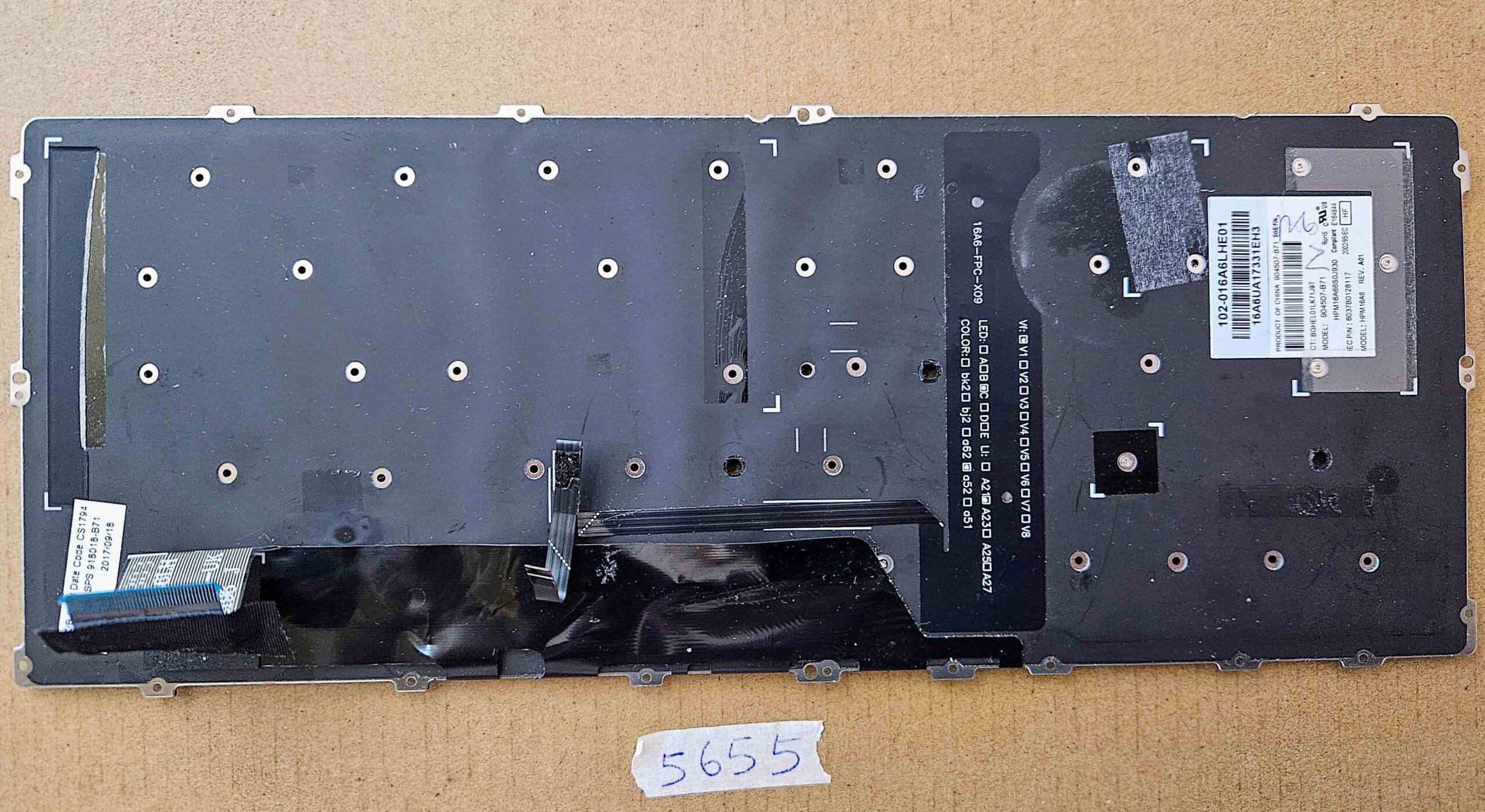 Clavier rétroéclairé HP EliteBook x360 1020 G2 HPM16A6 SPS 918018-B71 – Pièce d'origine – Image 3