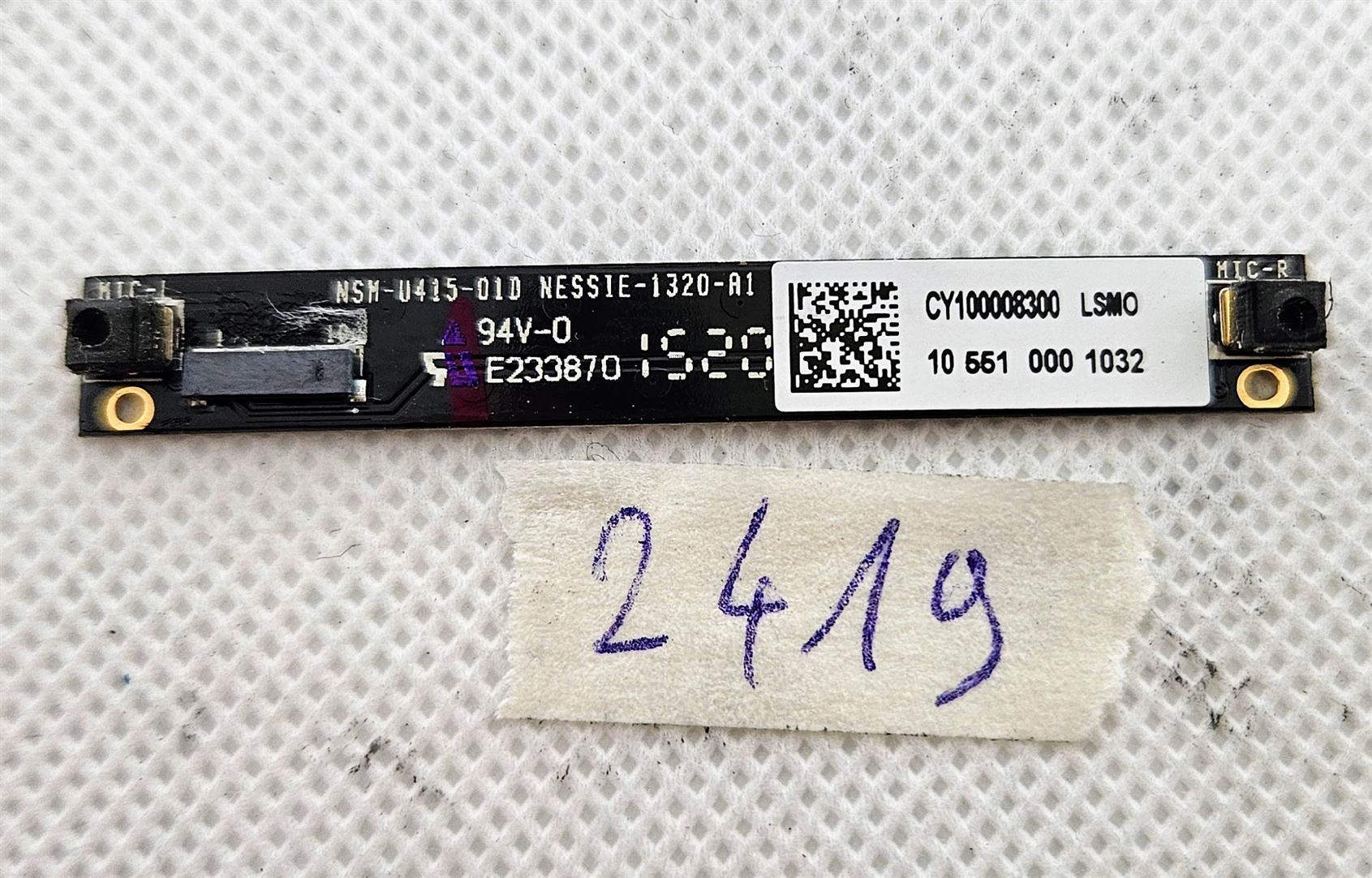 Module microphone CY100008300 735370-001 pour HP Zbook 15 – Pièce de rechange d'origine