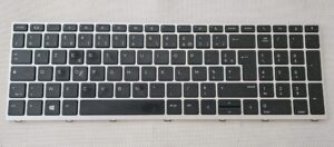 Clavier d'occasion pour HP ProBook 650 G4 655 G4 650 G5 - Disposition AZERTY - Non rétroéclairé - Plusieurs références compatibles