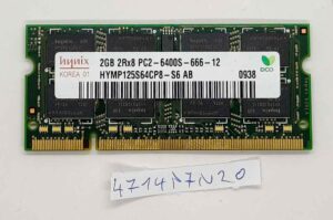 Mémoire HYNIX 2 Go PC2-6400S 2Rx8 HYMP125S64CP8