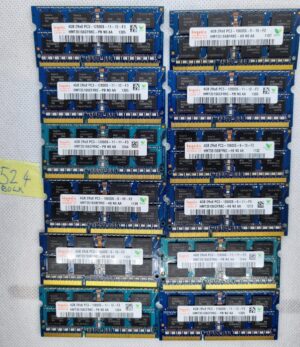 Lot de 12 mémoires RAM HYNIX 4 Go HMT351S6CFR8C-PB N0 AA PC3-12800S DDR3-1600 pour ordinateur portable