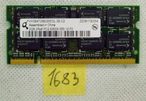 HYS64T256020EDL-3S-C 2 Go 2RX8 PC2-5300S-555-12-F0 Qimonda 2 Go PC2-5300 DDR2-667