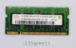 Module de mémoire RAM Hynix 512 Mo 2Rx16 PC2-5300-555-12 pour ordinateur portable