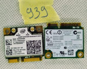 Carte graphique Intel Centrino Advanced-N 6205 sans fil PCI Express 62205ANHMW 2,4/5 GHz 0X9JDY