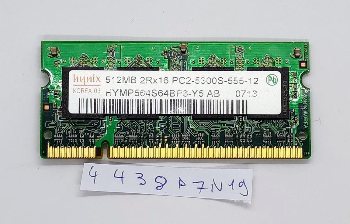 RAM pour ordinateur portable 512 Mo 2RX16 PC2-5300S-555-12