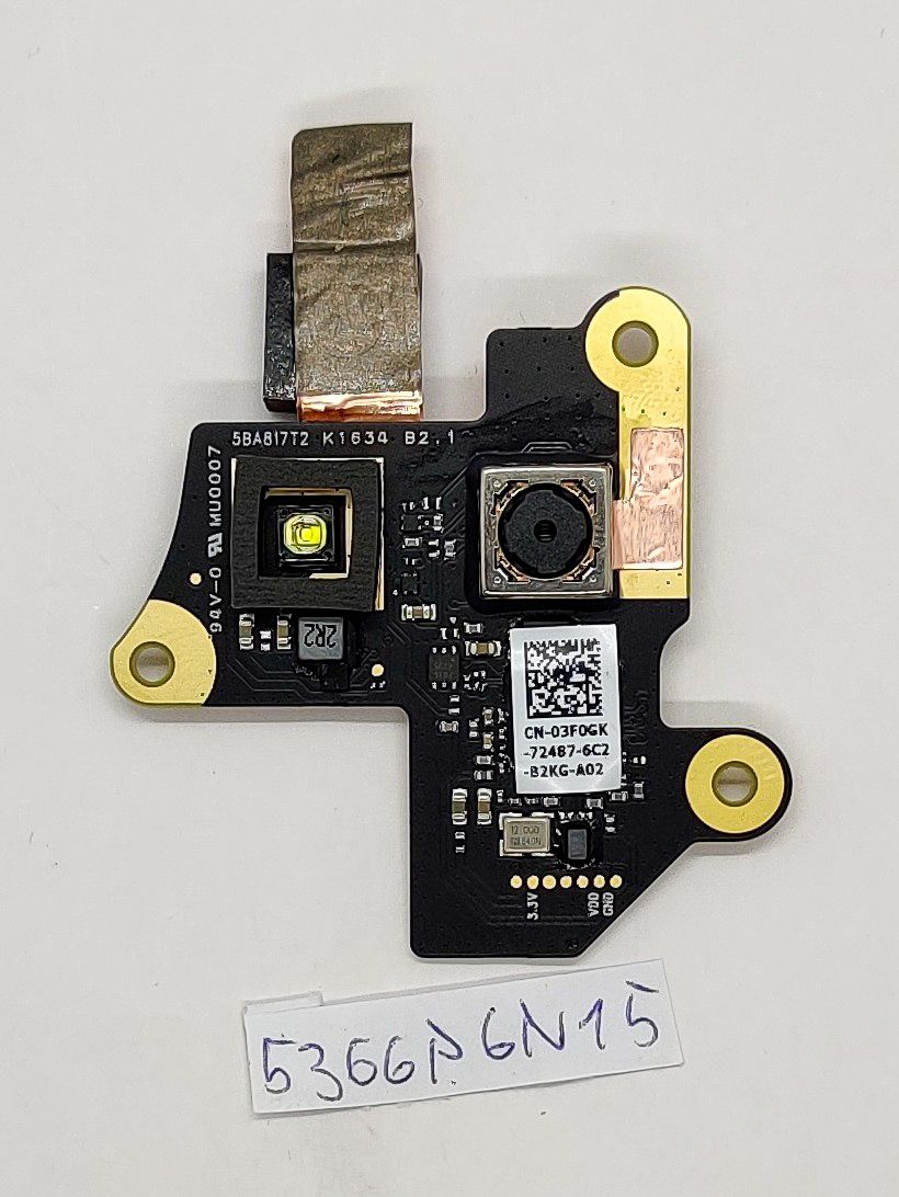 Module de caméra arrière 3F0GK 03F0GK pour tablette robuste Latitude 12 7202, pièce d'origine