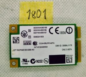 Carte Wi-Fi Intel 512AN_MMW D080241003 pour Lenovo ThinkPad X200 - Remplacement d'origine