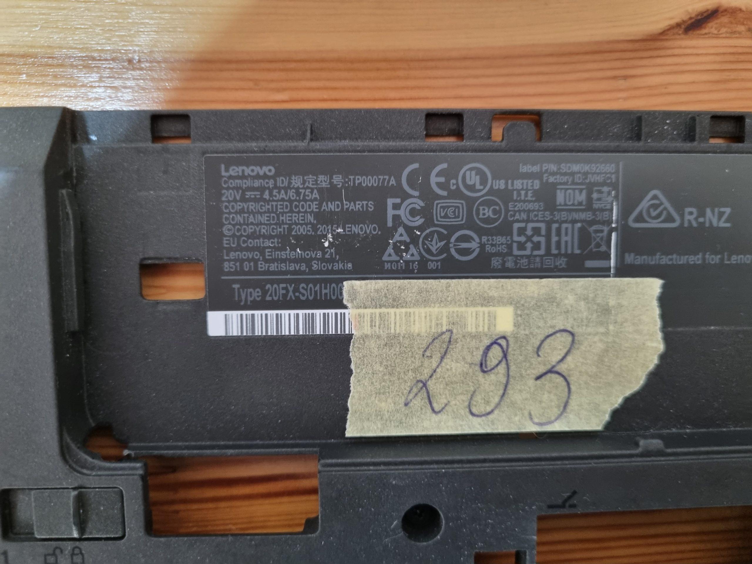 Coque inférieure pour ordinateur portable Lenovo ThinkPad T460P 14 pouces (AM10A000700) – Image 3