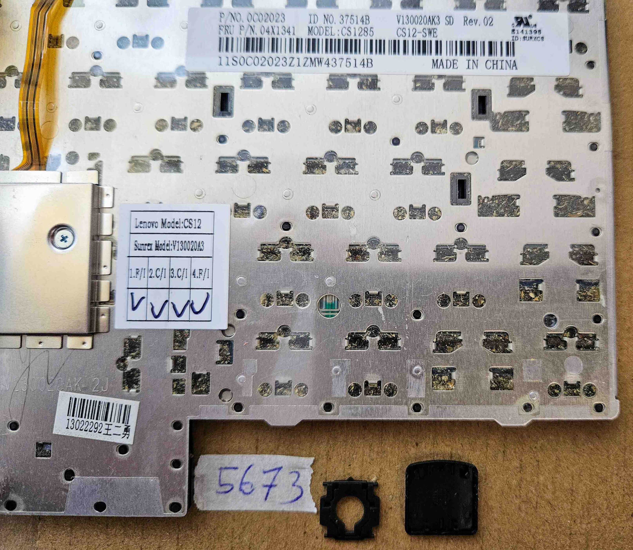 Touches de clavier CS1285 pour Lenovo ThinkPad T530 – Pièces de rechange d'origine pour ordinateur portable – Image 3