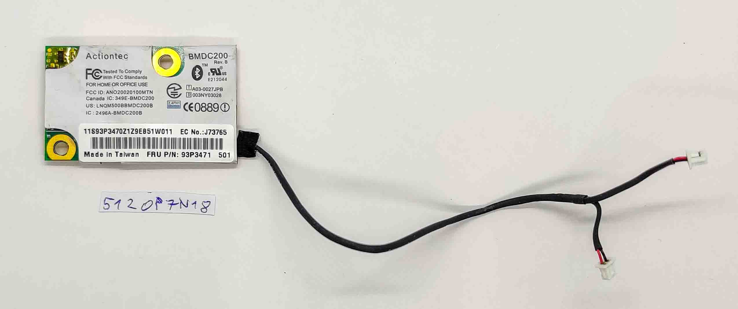 Remplacement du modem pour Lenovo ThinkPad X40 93P3471 - IBM ThinkPad 56k - Pièce d'origine OEM