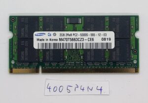 Mémoire RAM Samsung 2 Go PC2-5300S So-DIMM d'origine M470T5663CZ3-CE6