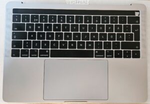 Ensemble repose-poignets et clavier pour MacBook Pro A1706 - Batterie, pavé tactile et haut-parleurs d'origine inclus !