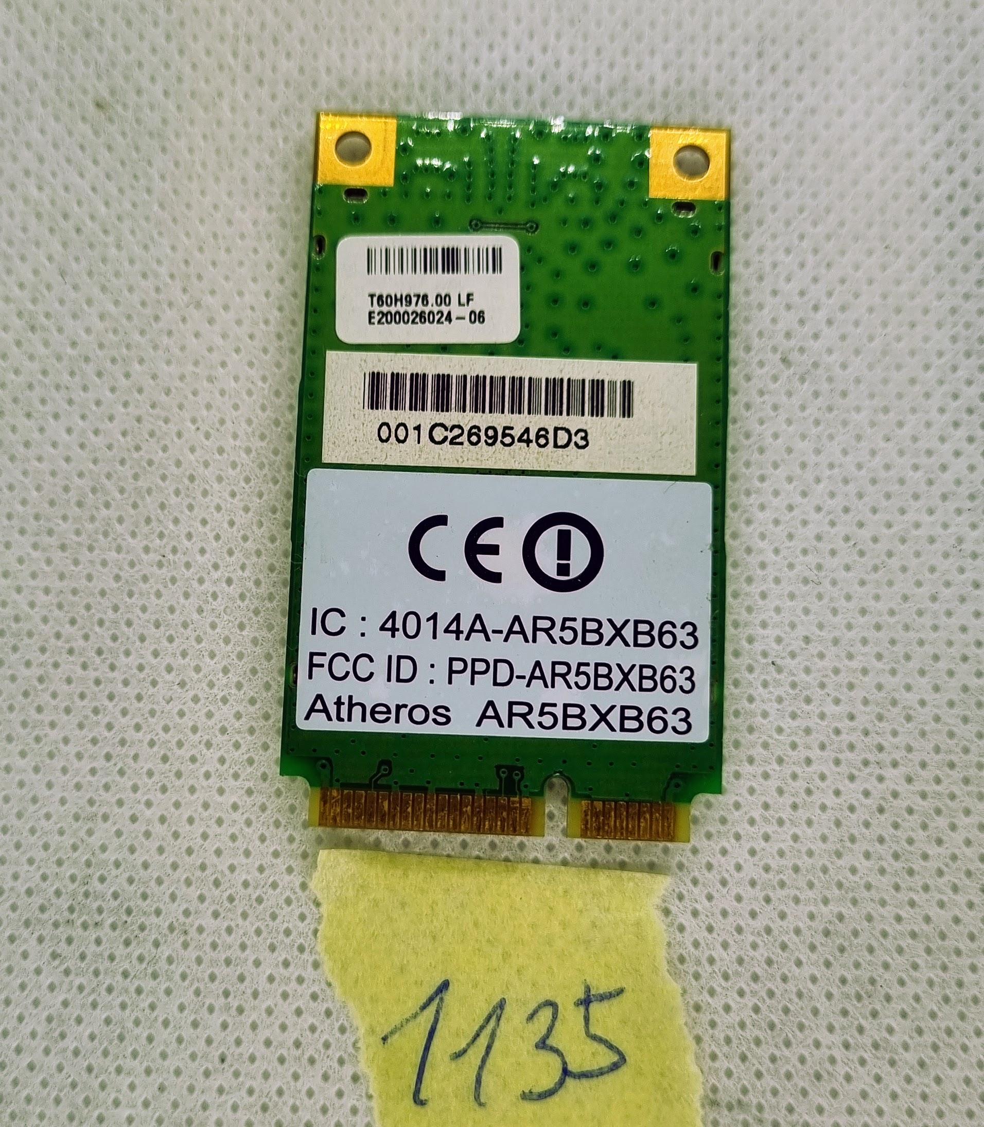 Carte Wi-Fi Mini-PCI Express - Atheros AR5BXB63