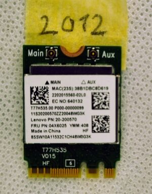 Carte Wi-Fi sans fil Realtek RTL8723BE T77H535.00 20-200570 - Connectivité fiable !