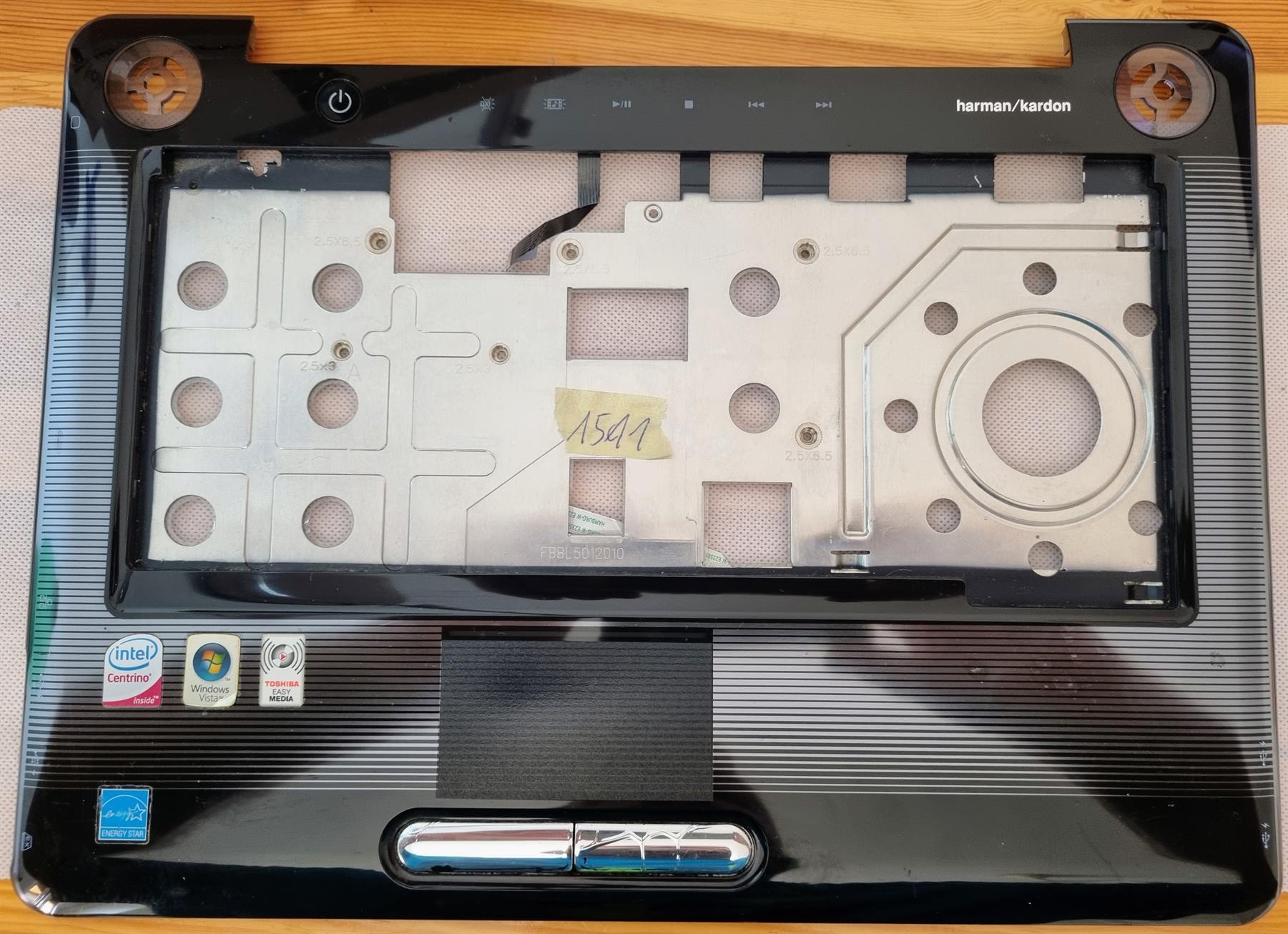 Cache repose-poignets et pavé tactile pour Toshiba Satellite A300 A300D EABL5002010 3BBL5TA0I10