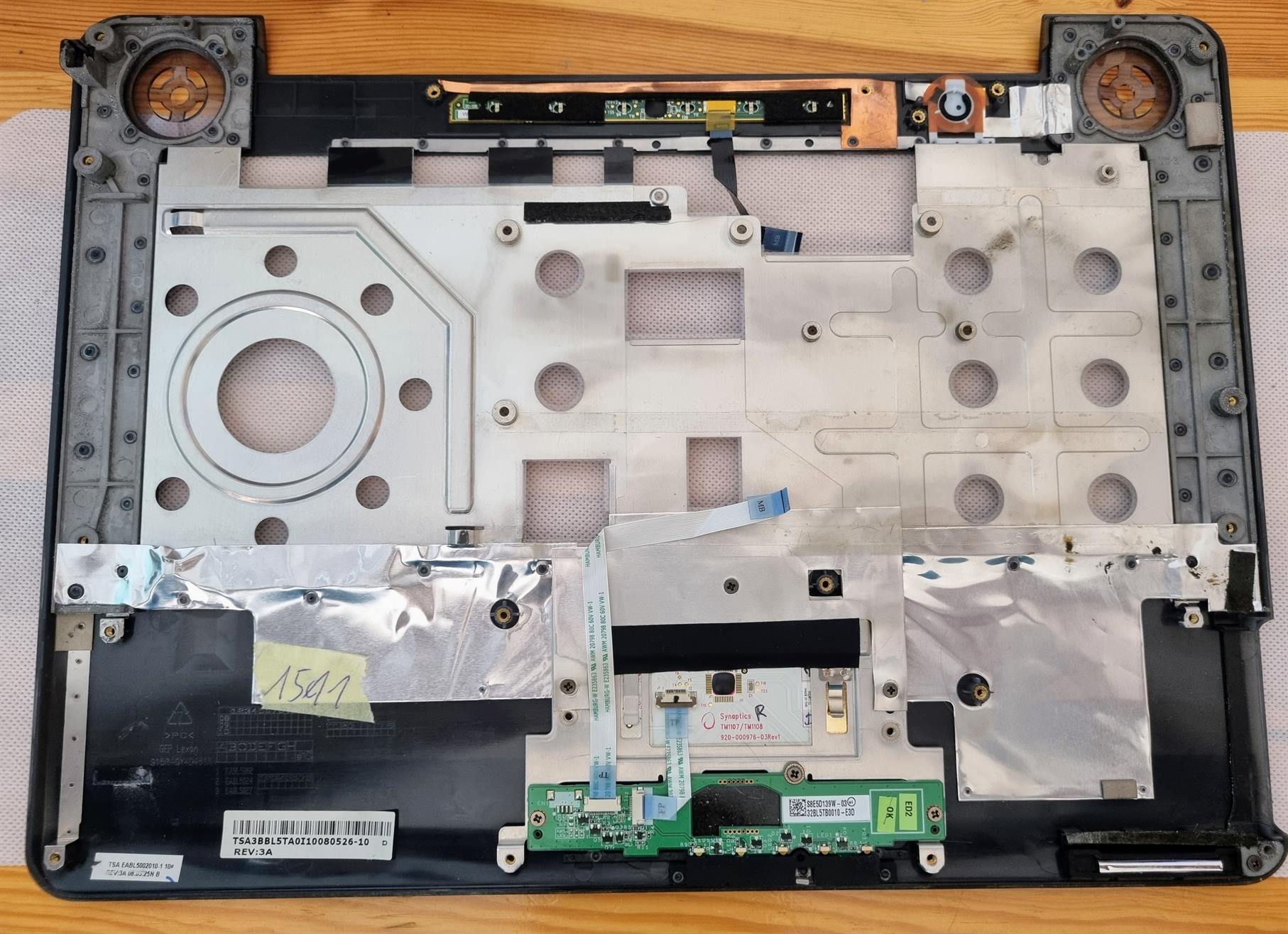 Cache repose-poignets et pavé tactile pour Toshiba Satellite A300 A300D EABL5002010 3BBL5TA0I10 – Image 2