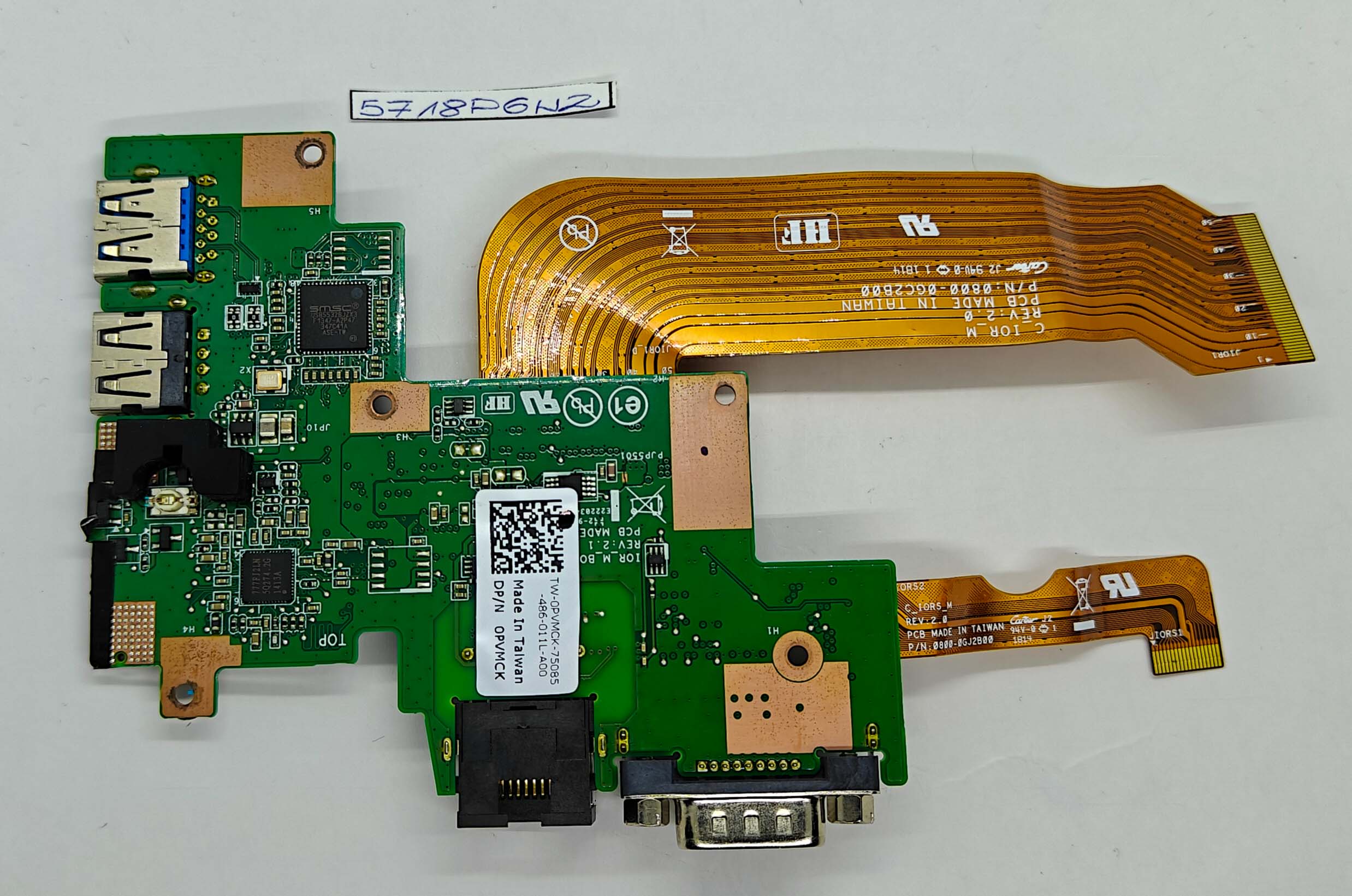 Carte d'E/S USB robuste Dell Latitude 7404 d'occasion (0PVMCK) testée et fonctionnelle + 0800-0GC2B00