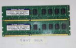 Lot de 2 modules de mémoire RAM pour ordinateur de bureau W1333EB4GM DDR-1333 CL9 ECC Micron 4 Go/256 x 8