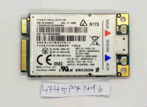 Carte WWAN Ericsson F3507g FRU 43Y6513